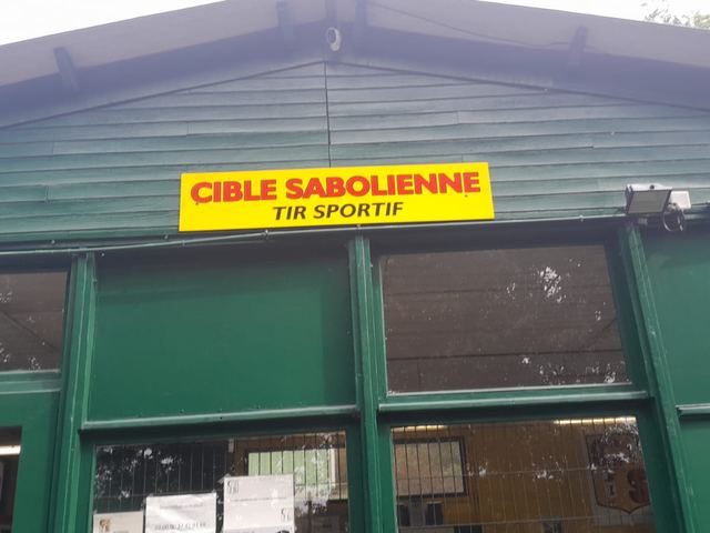 L'entrée du stand de La Cible Sabolienne